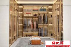 Tủ áo cánh kính khung nhôm hiện đại AMIZ-006