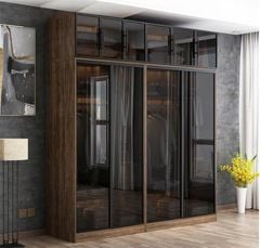 Tủ quần áo cánh kính lùa hiện đại AMIZ-008