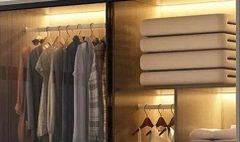 Tủ treo quần áo cánh nhôm kính phong cách hiện đại AMIZ-009