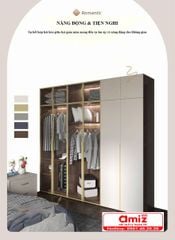 Tủ kính quần áo thiết kế thời trang AMIZ-013