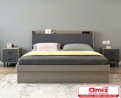 Giường ngủ gỗ MDF thiết kế sang trọng hiện đại AMIZ-002