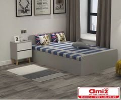 Giường đơn bằng gỗ công nghiệp thiết kế đơn giản AMIZ-004