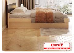 Giường ngủ kiểu Nhật gỗ MDF đơn giản AMIZ-005