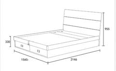 Giường ngủ kiểu Nhật gỗ MDF đơn giản AMIZ-005