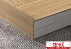 Giường ngủ gỗ MDF thiết kế kiểu dáng đơn giản AMIZ-006