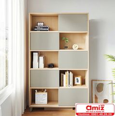 Kệ sách 5 tầng 100cm phong cách Bắc Âu AMIZ-001