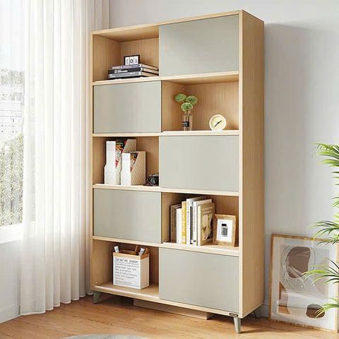 Kệ sách 5 tầng 100cm phong cách Bắc Âu AMIZ-001