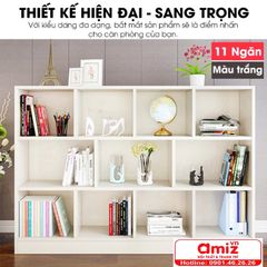 Kệ giá sách đứng gia đình bằng gỗ AMIZ-002
