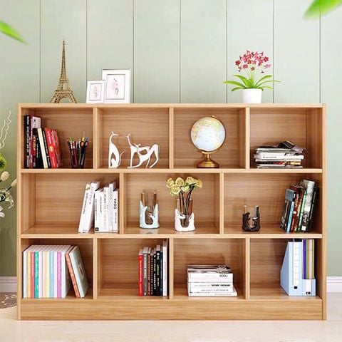 Kệ giá sách đứng gia đình bằng gỗ AMIZ-002