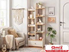 Kệ sách gỗ MDF phủ melamine AMIZ-004