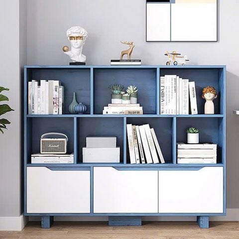 Giá để sách bằng gỗ thiết kế đa năng AMIZ-006
