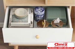 Tủ sách gỗ công nghiệp thiết kế tiện dụng AMIZ-008
