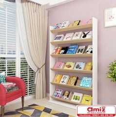 Kệ để báo tạp chí gỗ công nghiệp AMIZ-009