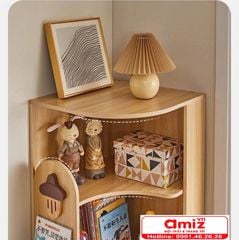 Kệ sách nghệ thuật góc tường ấn tượng AMIZ-010