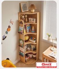 Kệ sách nghệ thuật góc tường ấn tượng AMIZ-010