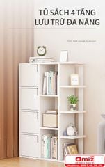 Kệ để sách 4 tầng đa năng kiểu đứng AMIZ-011
