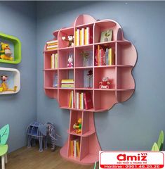 Kệ sách hình cây 11 tầng thiết kế mới lạ AMIZ-013