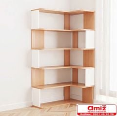 Kệ sách 7 tầng thiết kế hình chữ L AMIZ-014
