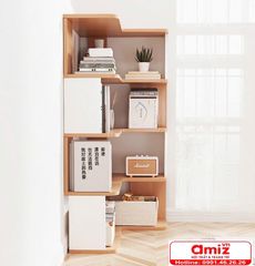 Kệ sách 7 tầng thiết kế hình chữ L AMIZ-014