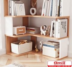 Kệ sách 7 tầng thiết kế hình chữ L AMIZ-014