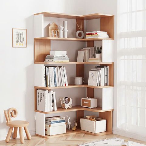 Kệ sách 7 tầng thiết kế hình chữ L AMIZ-014