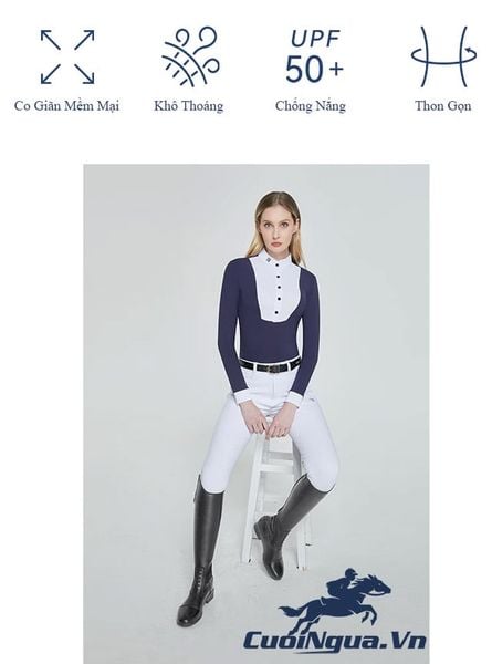 Áo thun polo cưỡi ngựa phong cách quý tộc marcel bisset AN570