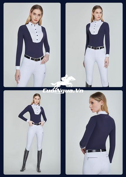 Áo thun polo cưỡi ngựa phong cách quý tộc marcel bisset AN570