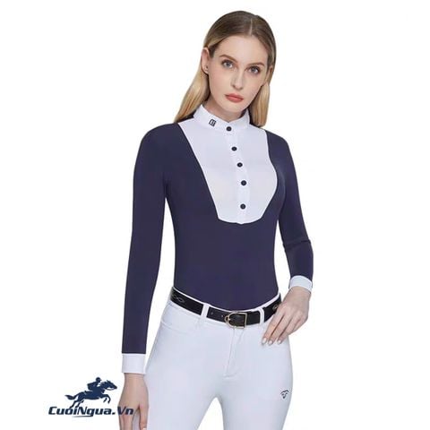 Áo Thun Cưỡi Ngựa Nữ Dài Tay - AN570 - Màu Xanh Navy