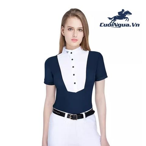 Áo Thun Cưỡi Ngựa Nữ Cộc Tay - AN571 - Màu Xanh Navy