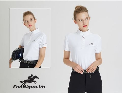 Áo Thun Ngắn Tay Cưỡi Ngựa Nữ - W06