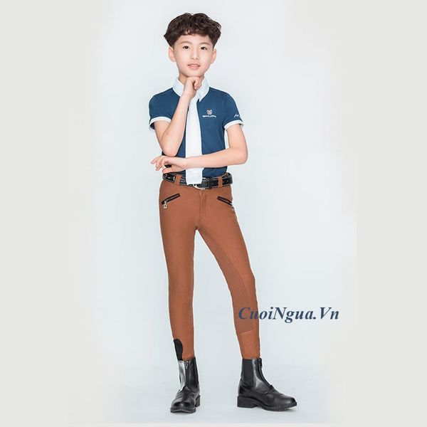 Quần Cưỡi Ngựa Cho Bé Trai - QTE01- Màu Cà Phê
