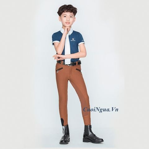 Quần Cưỡi Ngựa Cho Bé Trai - QTE01- Màu Cà Phê