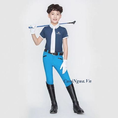 Quần Cưỡi Ngựa Cho Bé Trai - QTE01- Màu Xanh