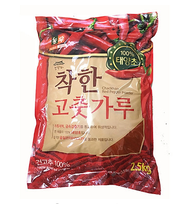 2.5KG Ớt Bột Vảy Hàn Quốc CHACKHAN - Thương Hiệu Hàn Quốc NONG WOO