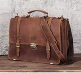  Cặp Da Công Sở Da Bò Sáp Italy Cao Cấp Đựng Laptop RETRO SBM324 