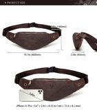  Túi Da Bò Thật Đeo Chéo Ngực Và Thắt Lưng Nhỏ Gọn SBM211 