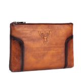  Ví Cầm Tay CLUTCH Nam Da Bò VEG Patina Ý Nhập Khẩu Cao Cấp CLH249 