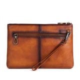  Ví Cầm Tay CLUTCH Nam Da Bò VEG Patina Ý Nhập Khẩu Cao Cấp CLH249 