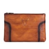  Ví Cầm Tay CLUTCH Nam Da Bò VEG Patina Ý Nhập Khẩu Cao Cấp CLH249 