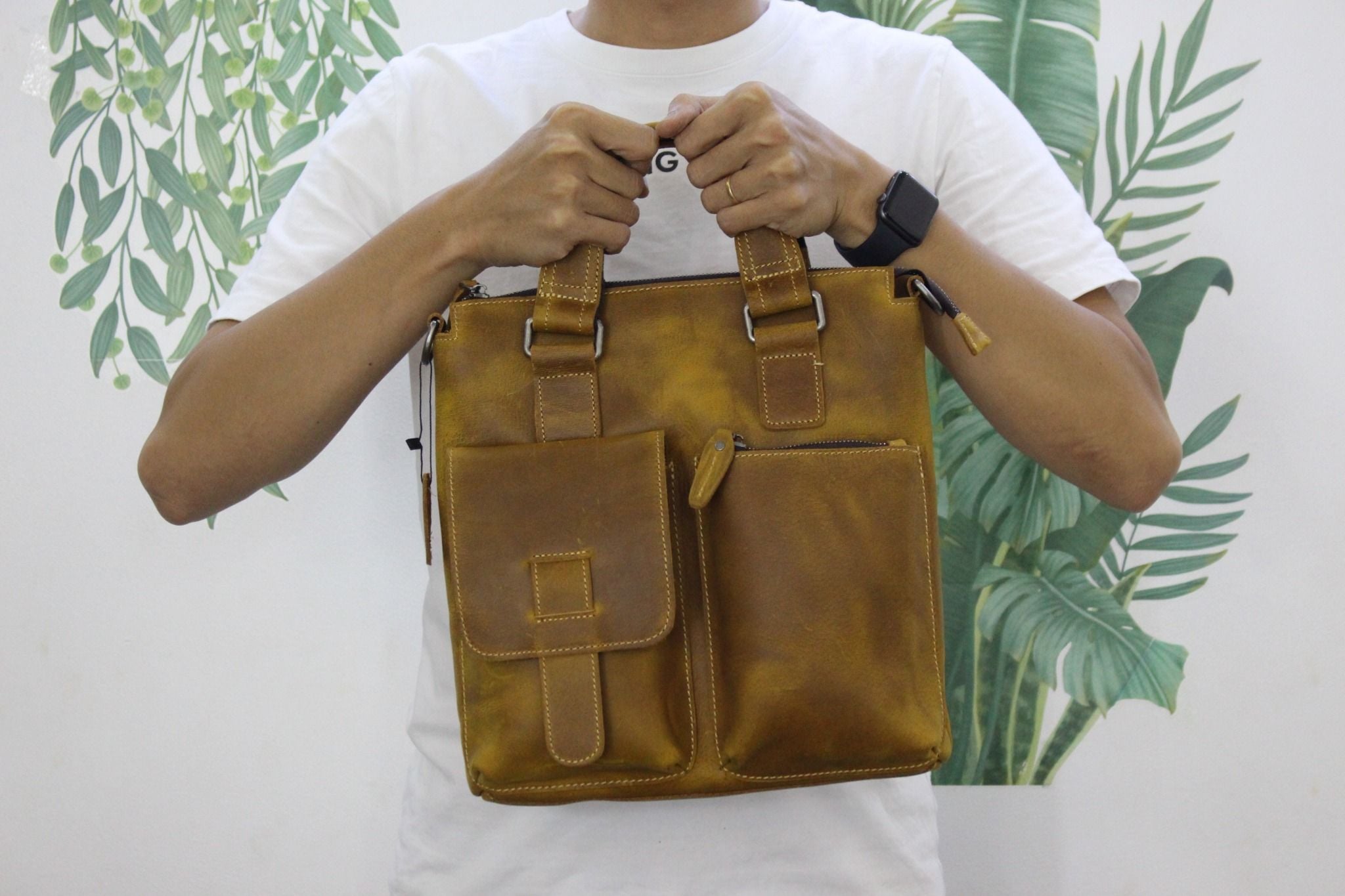  Túi Da Bò Thật Đựng Laptop Phong Cách Doanh Nhân RETRO SBM200 