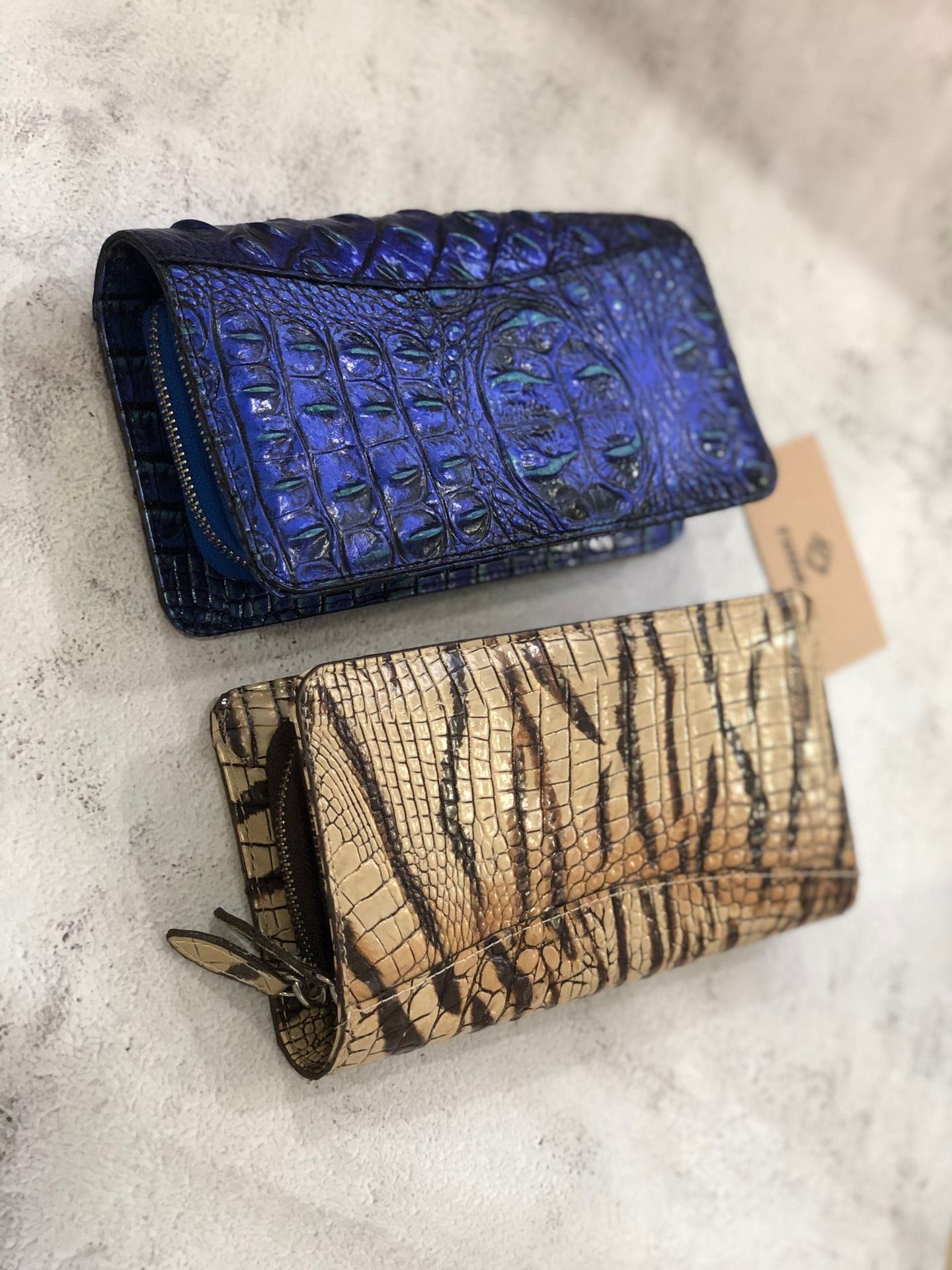  Ví Cầm Tay CLUTCH 2K Da Thật Vân Cá 3D Handmade Limited CLH291 