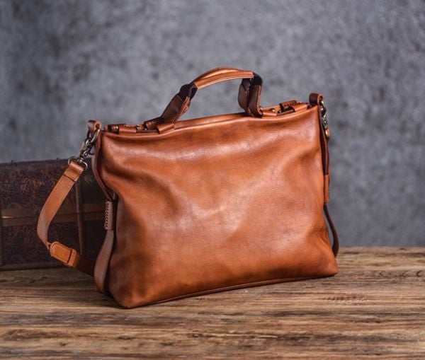  Túi Xách Da Bò VEG Patina Italy Cao Cấp Đa Chức Năng TUDA SBM397 