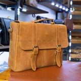  Cặp Da Công Sở Da Bò Sáp Handmade Cao Cấp Đựng Laptop TUDA SBM418 