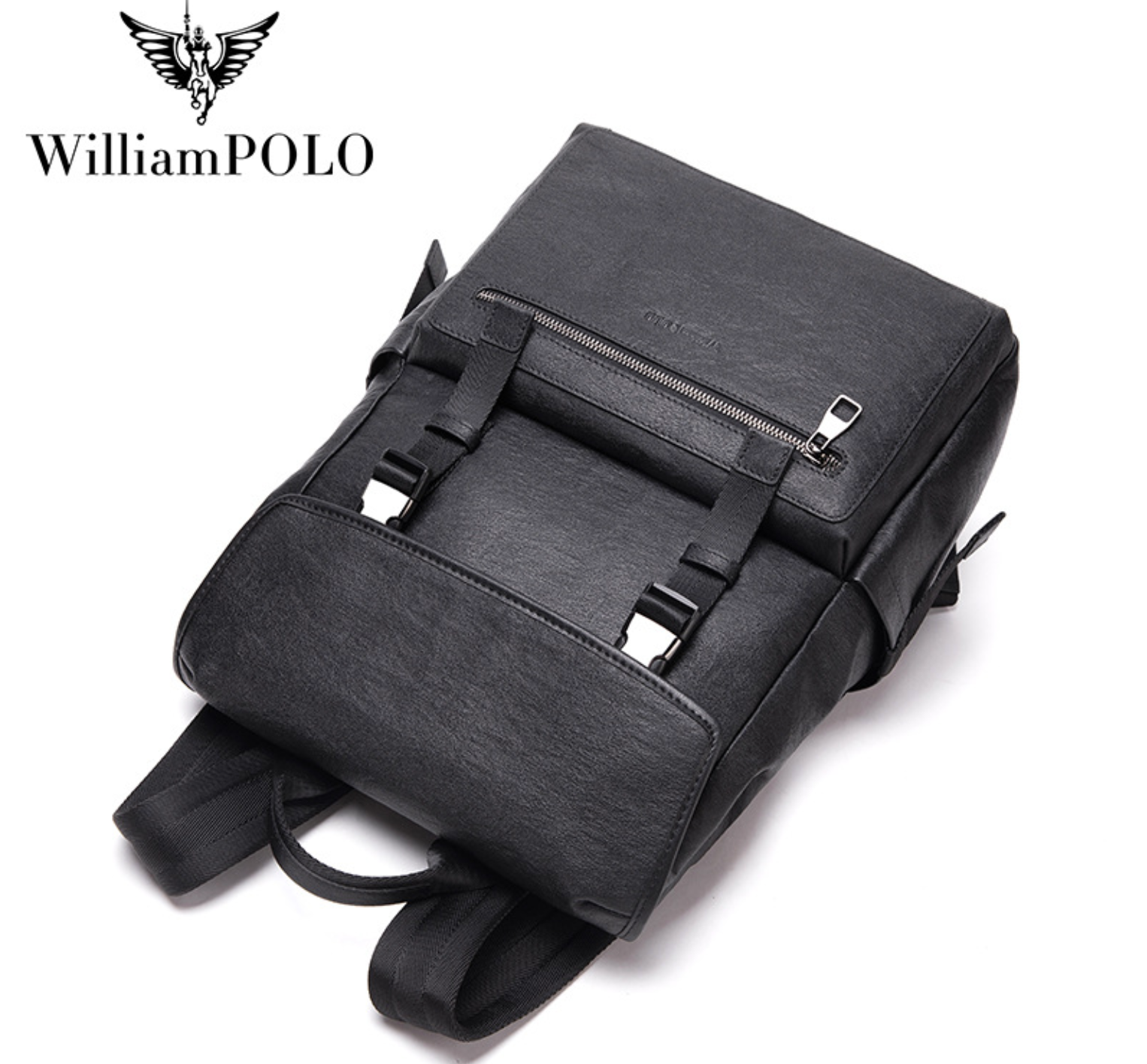  Balo Da Bò Thật William POLO VINTAGE Phong Cách Doanh Nhân Đa Chức Năng BPL355 