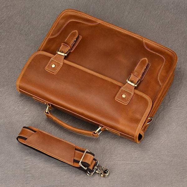  Cặp Da Công Sở Da Bò Sáp Cao Cấp Đựng Laptop VINTAGE TUDA SBM399 