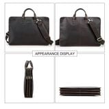  Cặp Công Sở Nam Nhiều Ngăn Bằng Da Nguyên Hạt Black Angel TUDA SBM408 