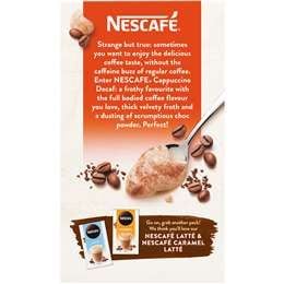 Nescafe Cappuccino Decaf - Cafe Pha Sẵn Hộp 10 gói