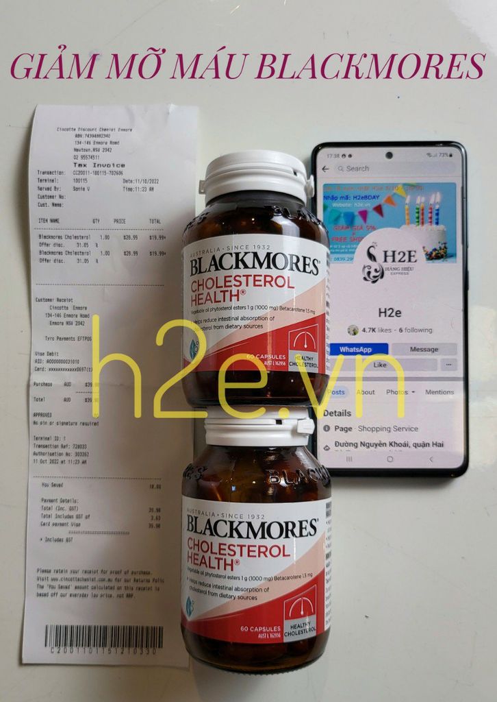 Viên uống Blackmores Cholesterol Health của Úc 60 viên