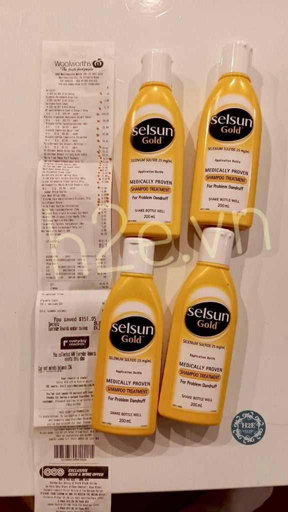 Selsun Gold - Dầu Gội Trị Gàu Chai Vàng 200ml