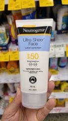 Kem chống nắng cho da mặt Neutrogena Ultra Sheer Face Lotion Sunscreen SPF 50+ 88ml